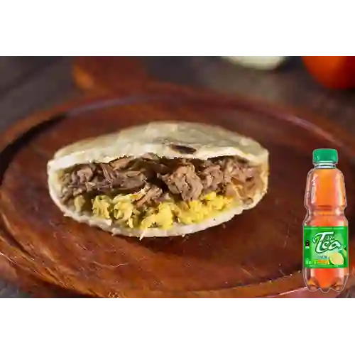 Combo Arepa Pollo Vaquero + Mr Tea Limón 300 ml