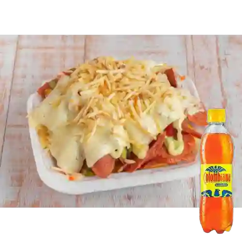 Combo Salchipapa Gratinada + Colombiana 400 ml