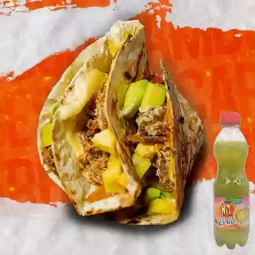 Combo Crepe Mixto + Hit Lulo 500 ml