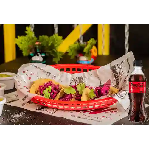 Combo Tacos de Costilla + Gaseosa Coca Cola Sin Azúcar