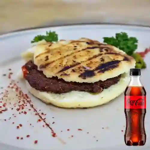 Combo Arepa Burger Especial + Coca-Cola ZERO 400ml