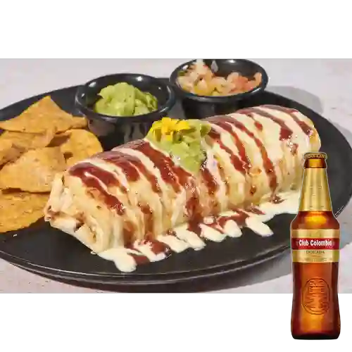 Combo Burrito Botana + Club Colombia Dorada 350ml