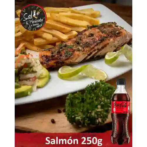 Combo Salmón + Coca Cola Sin Azúcar 400 ml
