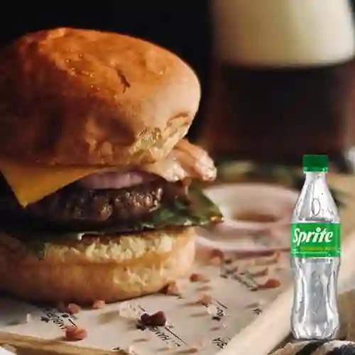 Combo Burger Especial Americana +Sprite Orig 400ml