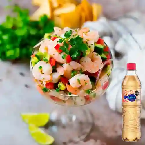 Combo Ceviche Mixto + Brisa Saborizada Manzana 600ML