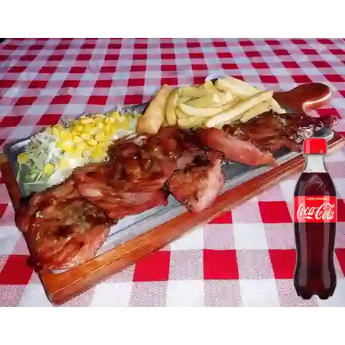 Combo Costilla Ahumada +Cocacola Orig 400ml