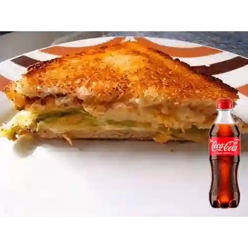 Combo Sándwich Combinado de Pollo +Cocacola Orig 400ml