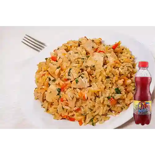 Combo Arroz con Pollo + Hit Mora 500 ml