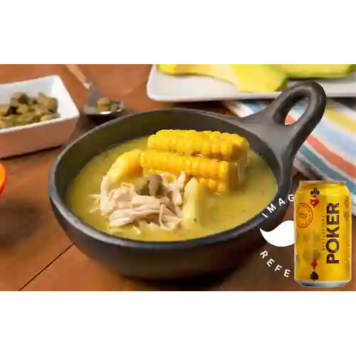 Combo Sopa de Ajiaco Especial + Poker 355 ml