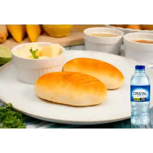 Combo Pandebono + Cristal Sin Gas 300 ml