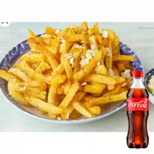 Combo Papas Griegas + Coca Cola Original 400 ml