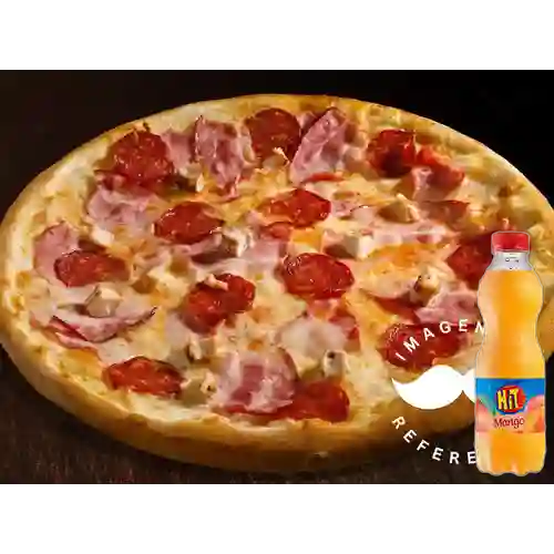 Combo Pizza Carnes Small + Hit Mango