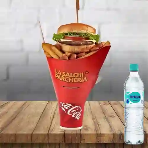 Combo Salchi Cono Maxi + Brisa Sin Gas 600ML