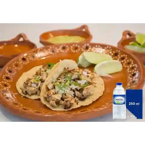 Combo Taco de Pollo + Cristal Sin Gas 250 ml
