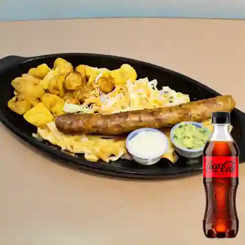 Combo Chorizo de Cerdo y Papa + Coca-Cola ZERO 400ml