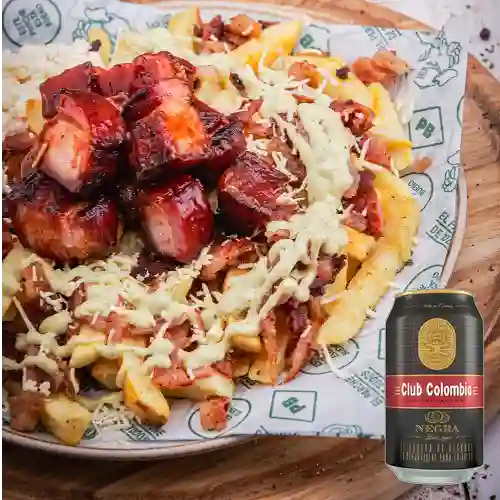 Combo Papas Cochinas + Club col. Negra Lta 330ml