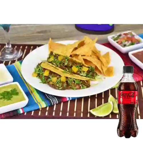 Combo Tacos de Juarez + Coca-Cola Sin Azúcar 400 ml