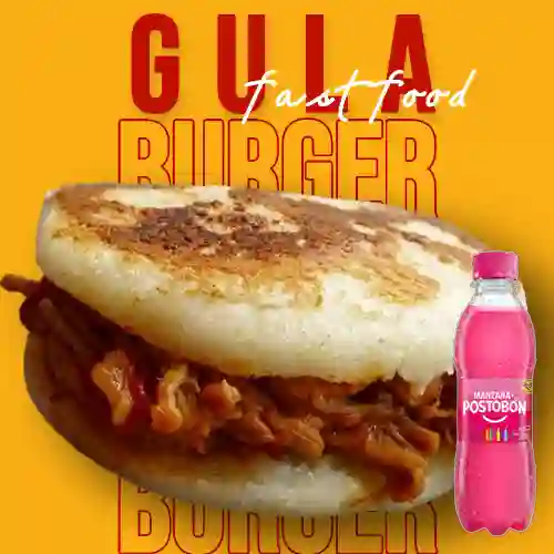 Combo Arepa de Carne + Manzana 250 ml