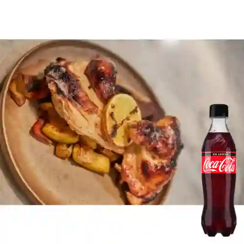 Combo Pollo Arrosto + Coca-Cola Sin Azúcar 500 ml