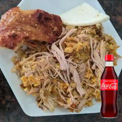 Combo Lechona Libra + Coca-Cola Sabor Original 350 ml
