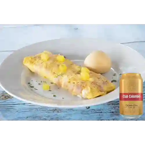 Combo Omelette Hawaiano + Club col. Dorada Lta 330ml