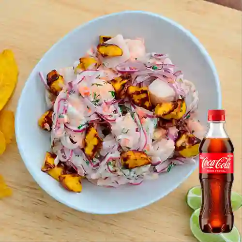 Combo Ceviche Carnavalero + Coca Cola Original 400 ml