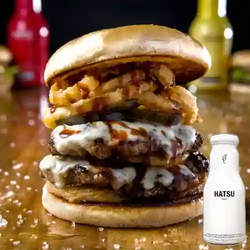 Combo Burger Hot + Hatsu Blanco 250 ml