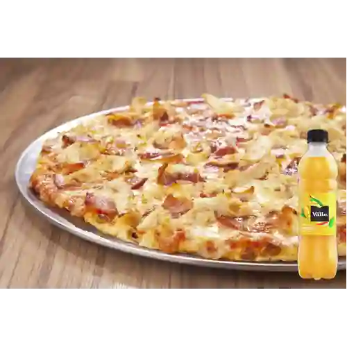 Combo Pizza Mediana 6P + Del Valle Mango 500 ml