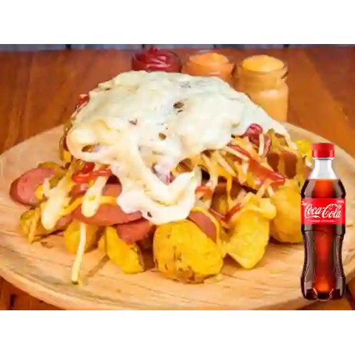 Combo Salchipapa Personal + Coca Cola Original 400 ml
