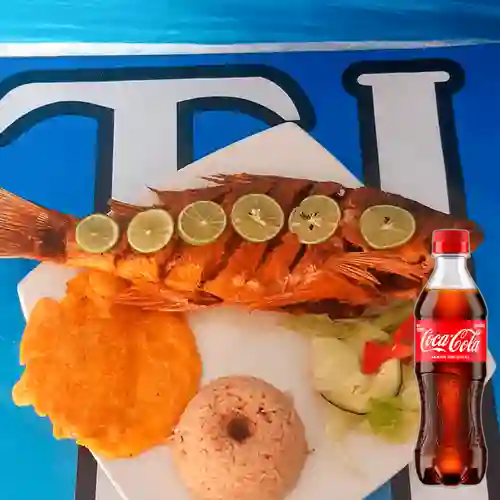 Sancocho de Pescado c/ Pargo +Cocacola Org 400ml