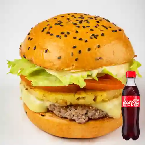 Combo Hamburguesa Hawaiana +Cocacola Orig 400ml