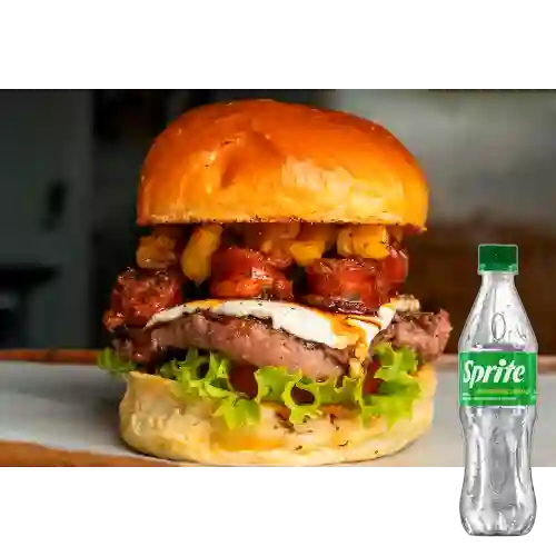 Combo Sweet Burger + Sprite Original 400ml