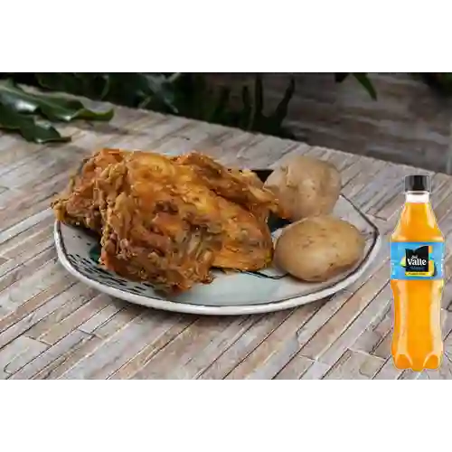 Combo Pollo Apanado 1/4 + Del Valle Fresh Citrus 400ml
