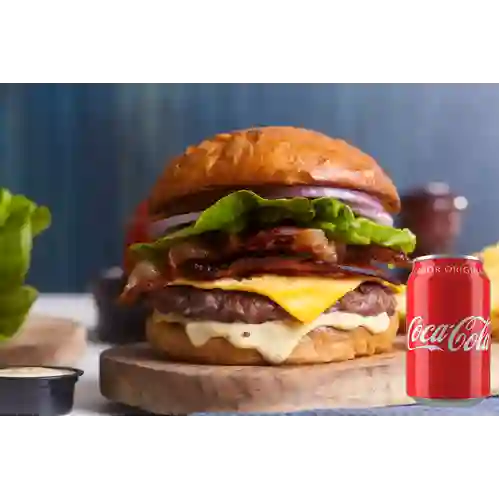 Combo Bacon Cheese Burger + Coca-Cola Sabor Original 330 ml