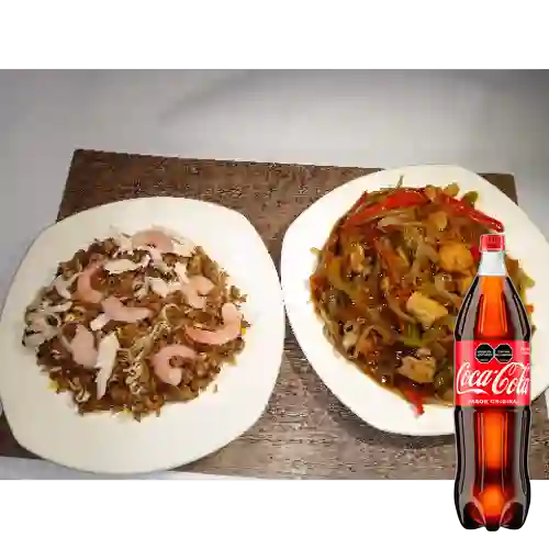 Chow Fan Fusión Vegetales para 2/3 +Cocacola Org 1.5l