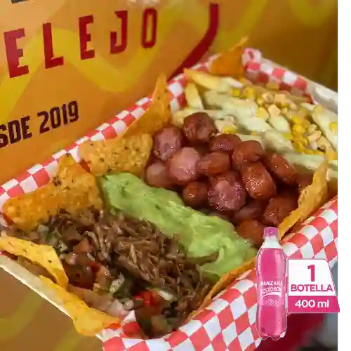 Combo Papas Bravas + Manzana Postobón 400 ml