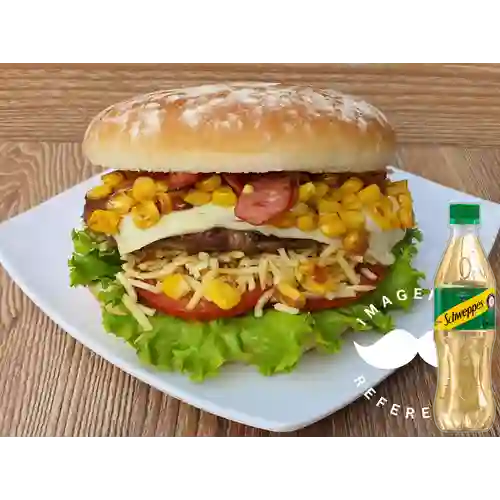 Combo Hamburguesa Criolla +Schweppes Ginger Ale 400ml