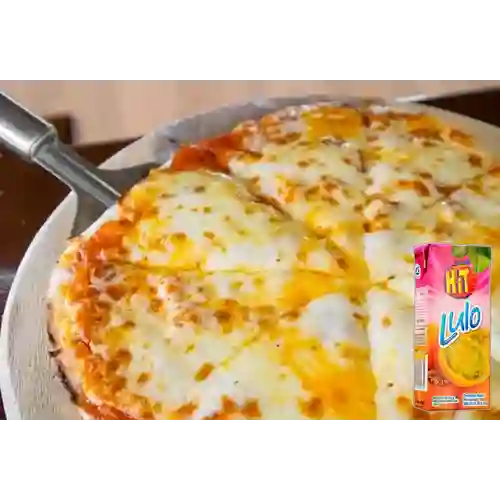 Combo Pizza Familiar Jamón Queso + Hit Lulo 1 L