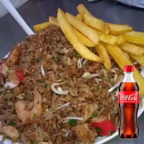 Combo Arroz Chino Especial + Coca Cola Original 400 ml
