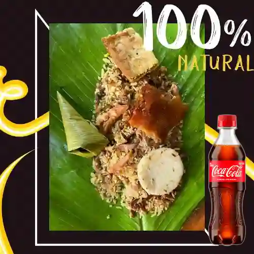 Combo Lechona Personal + Coca Cola Original 400 ml