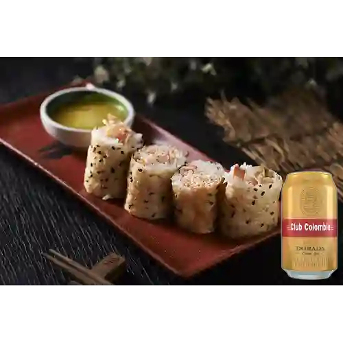 Combo Butter Crab Roll + Club col. Dorada Lta 330ml