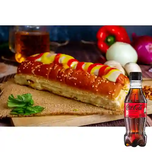 Combo Perro Sencillo + Coca Cola Sin Azúcar 250ML