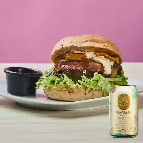 Combo Hamburguesa Vegarden +Club col. Dorada 330 ml
