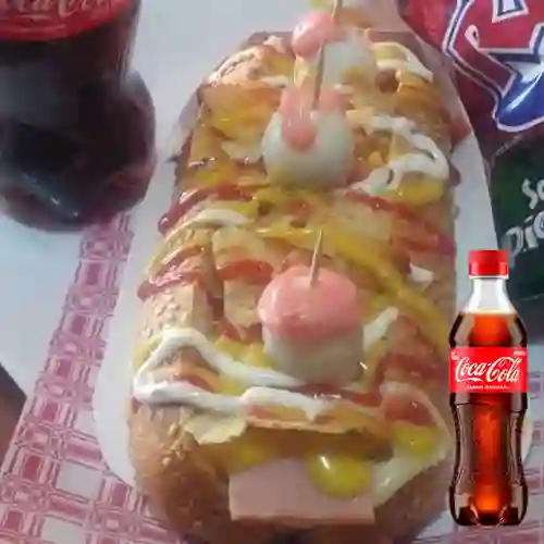 Combo Perro Huevero + Coca Cola Original 400 ml