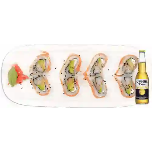Combo Valentine Roll + Cerveza Corona Bot. 355ml
