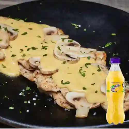 Combo Pollo Al Grill Champiñones. + Quatro Orig 400ML