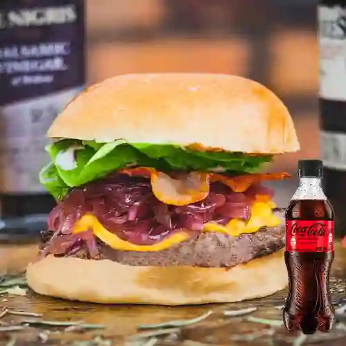 Combo Hamburguesa Ambar 140gr +Cocacola S/az 400ml