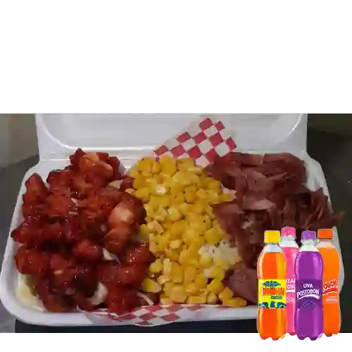 Combo Salchicostillas + Postobon 400 Uva