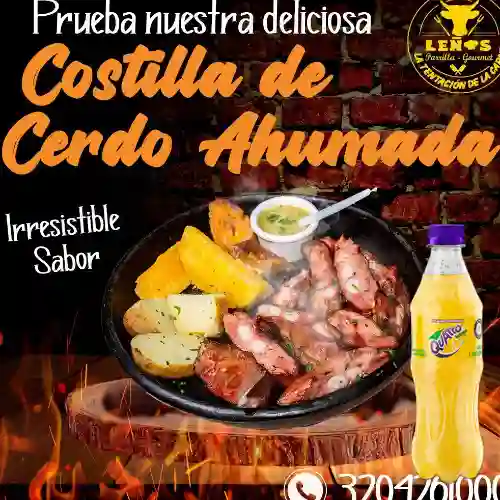 Costillas de Cerdo Ahumada 200 gr +Quatro Org 400ML