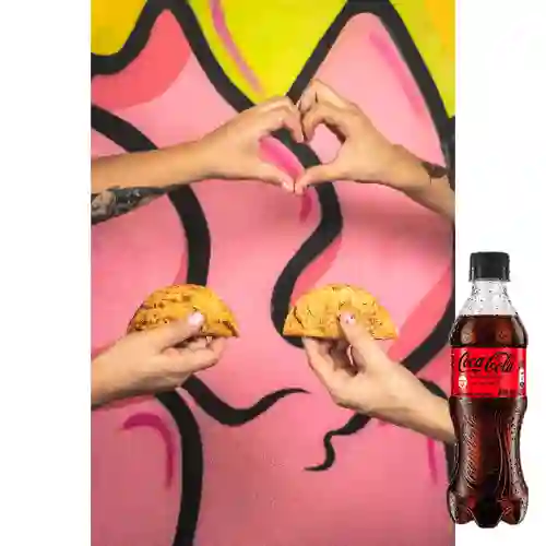 Combo Taco de Cerdo Al Pastor +Cocacola S/az 400ml